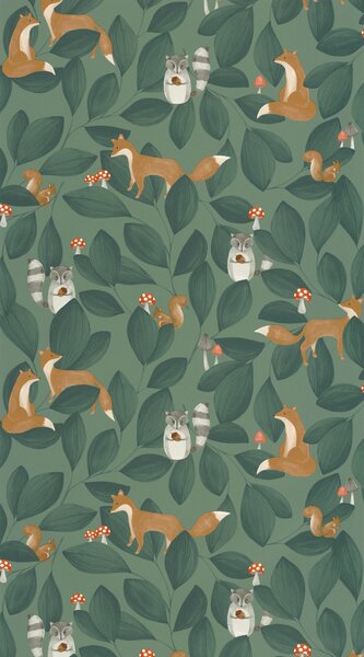 Otroška tapeta Woodland Friends 4 barve