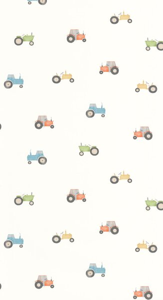 Otroška tapeta Vintage Tractor 2 barve