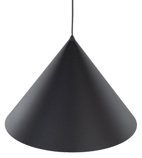 TK Lighting Visoka svetilka Cono, 1-žarilna, Ø 50 cm, črna, E27, zatemnjen, Črna, Dnevna soba / jedilnica, Kovina, Sodobni
