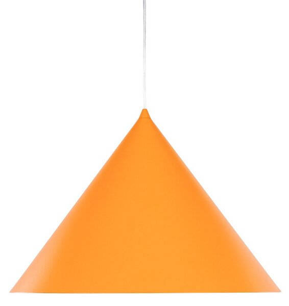 TK Lighting Visoka svetilka Cono, 1-žarek, Ø 50 cm, oranžna, E27, zatemnjen, Oranžna, Dnevna soba / jedilnica, Kovina, Sodobni