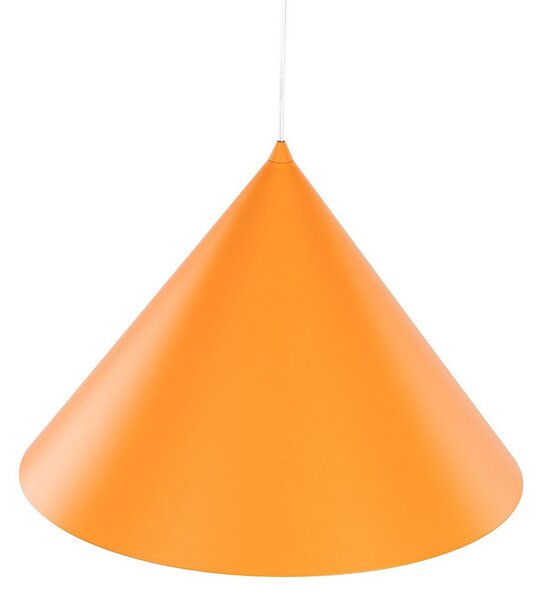 TK Lighting Visoka svetilka Cono, 1-žarek, Ø 50 cm, oranžna, E27, zatemnjen, Oranžna, Dnevna soba / jedilnica, Kovina, Sodobni