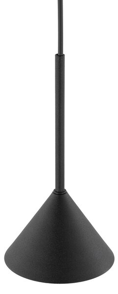 TK Lighting Visoka svetilka Cono Mini, 1-žarek, Ø 12 cm, črna GU10, zatemnjen, Črna, Dnevna soba / jedilnica, Kovina, Sodobni