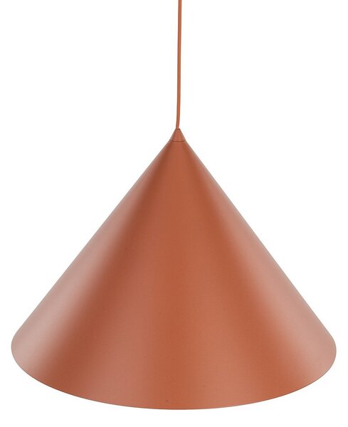 TK Lighting Visoka svetilka Cono, 1-žarek, Ø 50 cm, terakota, E27, zatemnjen, Rjava / rjasta, Dnevna soba / jedilnica, Kovina, Sodobni