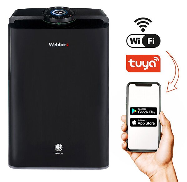 Čistilec zraka - Webber WiFi AP9700 črne barve