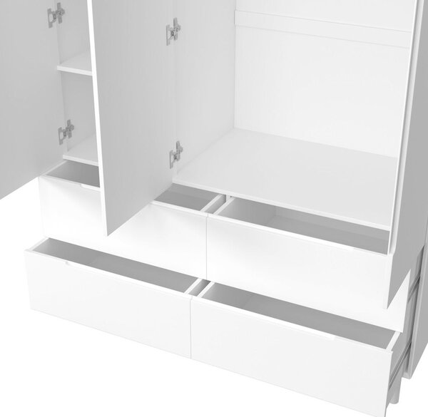 Bessagi Home Omara Za Oblačila Marlo, Bela, Š. 148cm