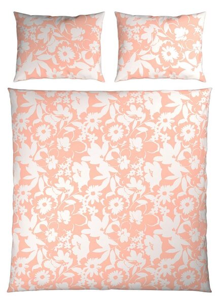 Mömax Posteljnina Floral Xxl, Oranžna, 2x60/80, 200/200