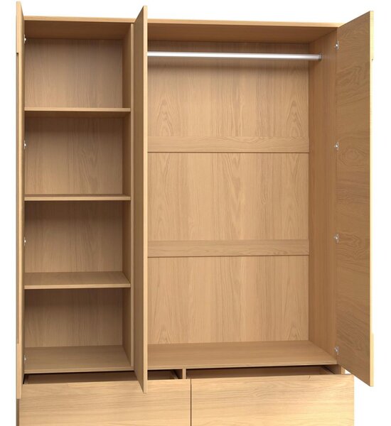 Bessagi Home Omara Za Oblačila Marlo, Barve Hrasta, Š. 148cm