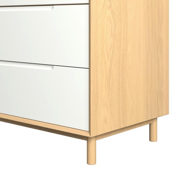 Bessagi Home Omara Za Oblačila Marlo, Bela, Barve Hrasta, Š. 100cm