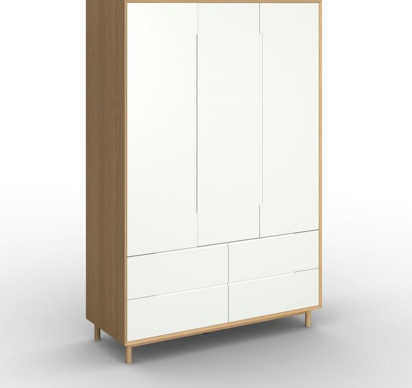 Bessagi Home Omara Za Oblačila Marlo, Bela, Barve Hrasta, Š. 148cm