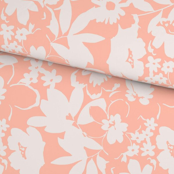 Mömax Posteljnina Floral, Oranžna, 60/80, 140/200