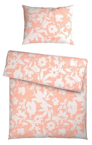 Mömax Posteljnina Floral, Oranžna, 60/80, 140/200