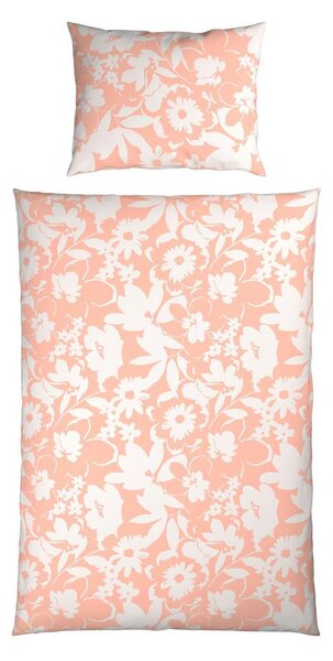 Mömax Posteljnina Floral, Oranžna, 60/80, 140/200