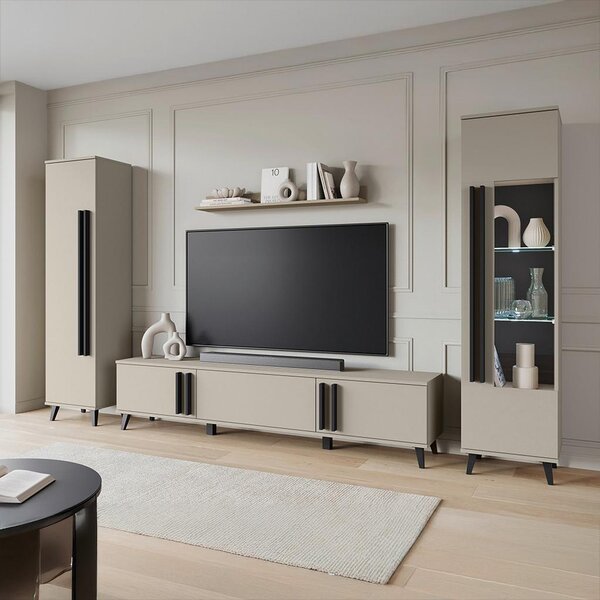 P & B Dnevni Regal Helsinki 2, Bež, 4-Delno