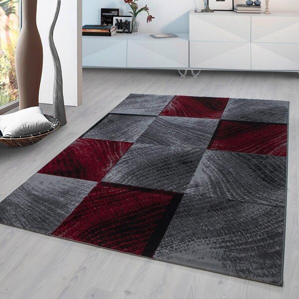 Mömax Tkana Preproga Plus, Rdeča, 120x170cm