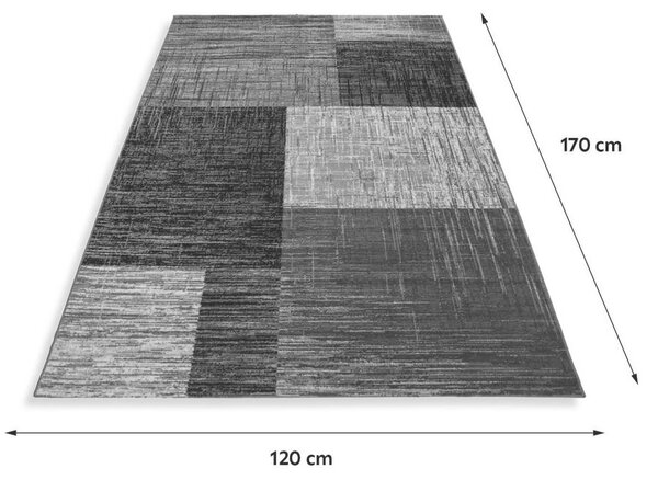 Mömax Tkana Preproga Plus, Črna, 120x170cm