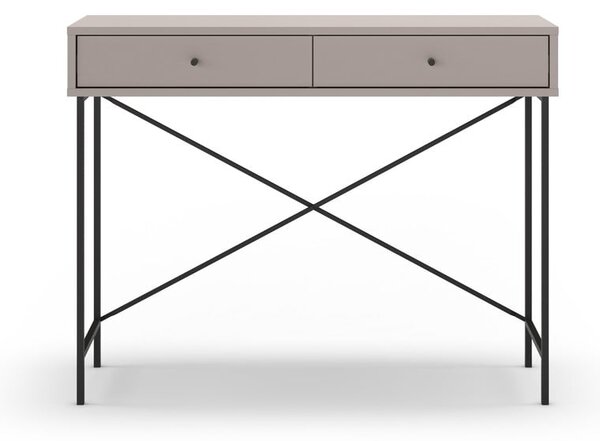 Sivo-bež stranska mizica 35x110 cm Titan – Marckeric