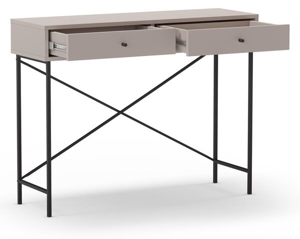 Sivo-bež stranska mizica 35x110 cm Titan – Marckeric