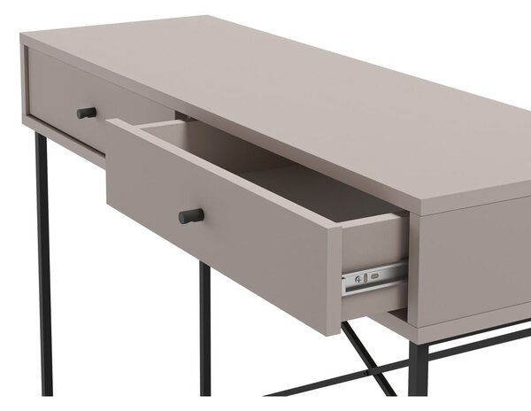 Sivo-bež stranska mizica 35x110 cm Titan – Marckeric
