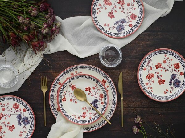 Creatable Jedilni Servis Cottage Bunt, 18-Delni