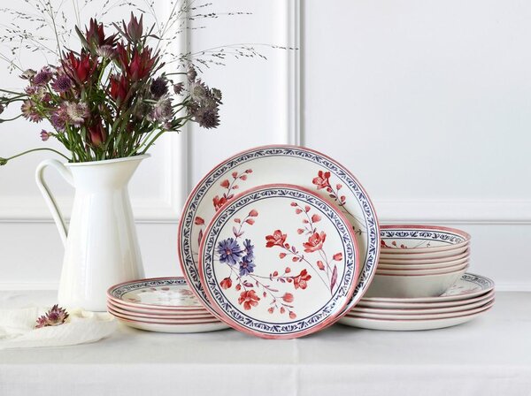 Creatable Jedilni Servis Cottage Bunt, 18-Delni