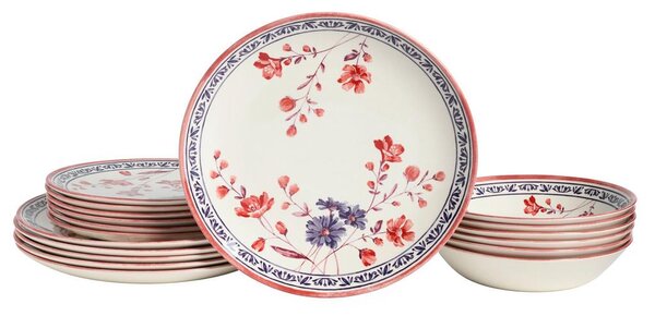 Creatable Jedilni Servis Cottage Bunt, 18-Delni