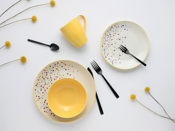 Creatable Kombinirani Servis Joy Yellow, 16-Delni