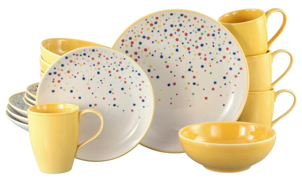 Creatable Kombinirani Servis Joy Yellow, 16-Delni