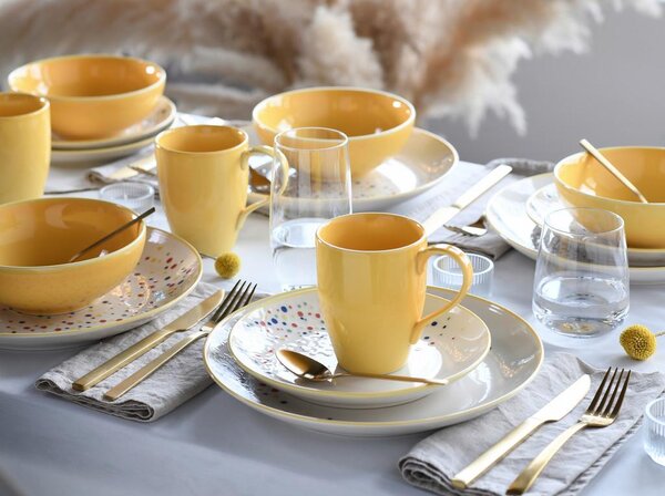 Creatable Kombinirani Servis Joy Yellow, 16-Delni
