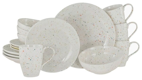 Creatable Kombinirani Servis Confetti White, 16-Delni