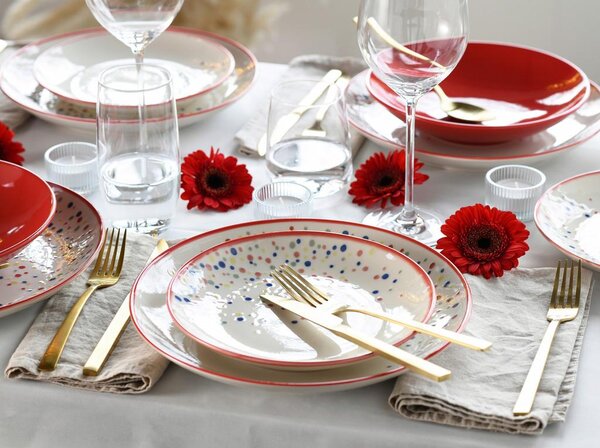 Creatable Kombinirani Servis Joy Red, 16-Delni