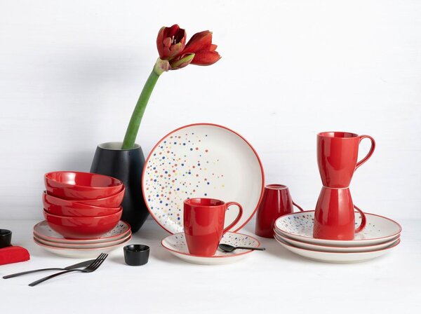 Creatable Kombinirani Servis Joy Red, 16-Delni