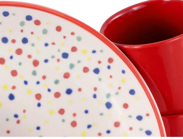 Creatable Kombinirani Servis Joy Red, 16-Delni