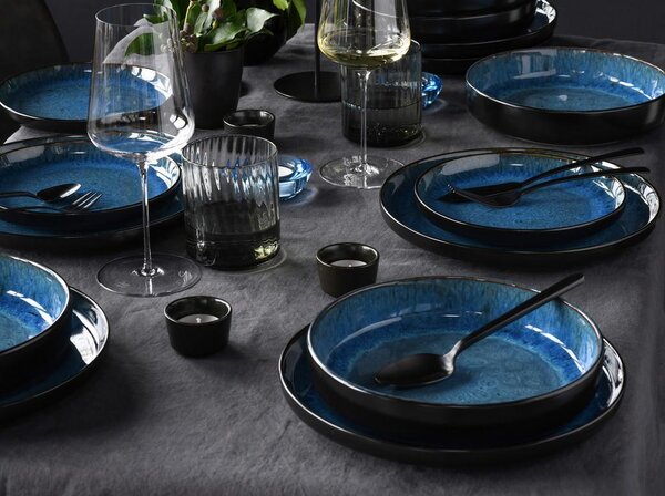 Creatable Jedilni Servis Nordic Fjord Blue, 18-Delni