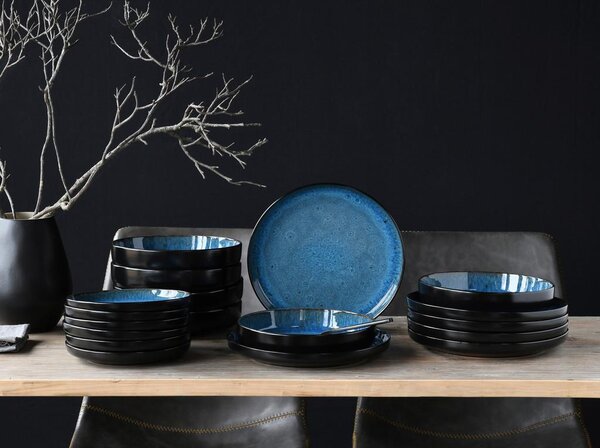 Creatable Jedilni Servis Nordic Fjord Blue, 18-Delni