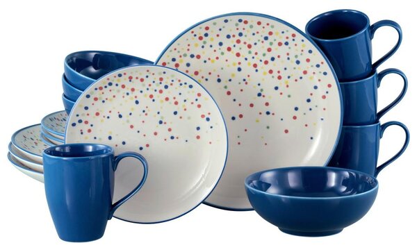 Creatable Kombinirani Servis Joy Blue, 16-Delni