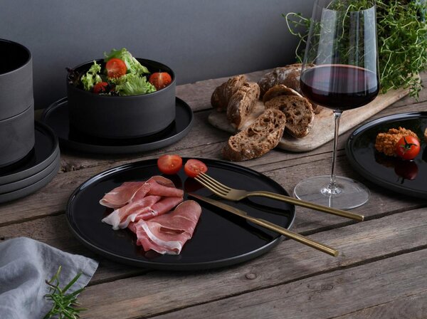 Creatable Jedilni Servis Futuro Črna, 12-Delni