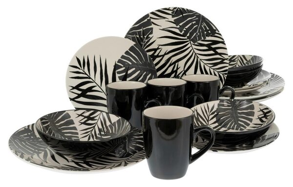 Creatable Kombinirani Servis Tropicana Black, 16-Delni