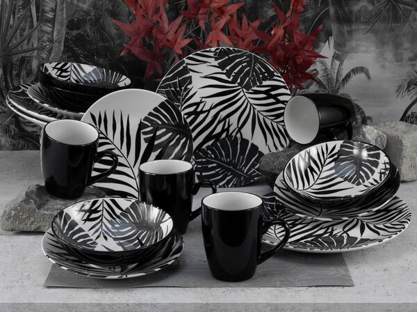 Creatable Kombinirani Servis Tropicana Black, 16-Delni