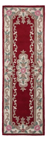 Rdeča volnena preproga Flair Rugs Aubusson, 67 x 210 cm