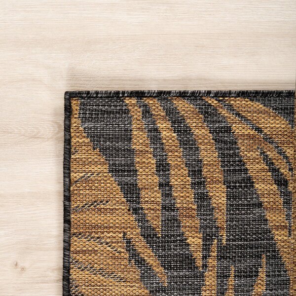 Črna/rjava notranja in zunanja preproga 140x200 cm Mira 1451 – Ayyildiz Carpets