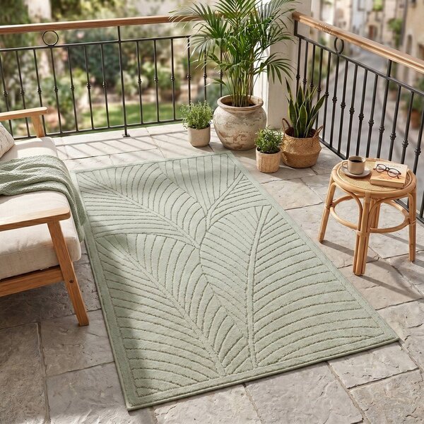 Zelen zunanji in notranji tekač 80x250 cm Nova 1203 – Ayyildiz Carpets