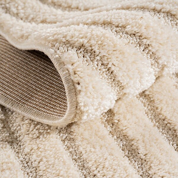 Kremno bela okrogla preproga iz mešanice jute ø 120 cm Art 1122 – Ayyildiz Carpets