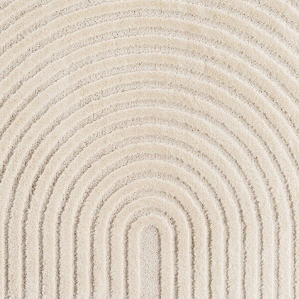 Kremno bela okrogla preproga iz mešanice jute ø 120 cm Art 1122 – Ayyildiz Carpets