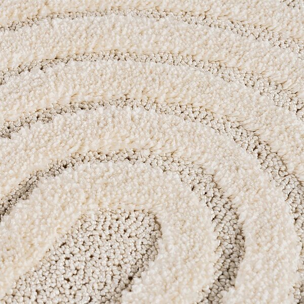 Kremno bela okrogla preproga iz mešanice jute ø 120 cm Art 1122 – Ayyildiz Carpets