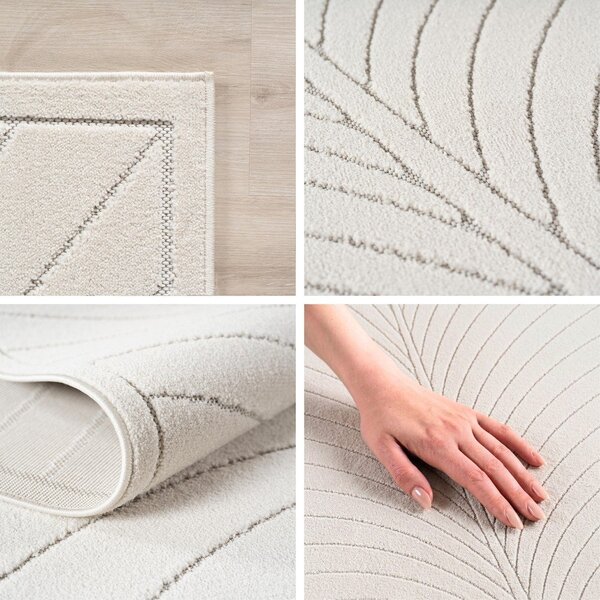 Kremno bela notranja in zunanja preproga 80x150 cm Nova 1204 – Ayyildiz Carpets