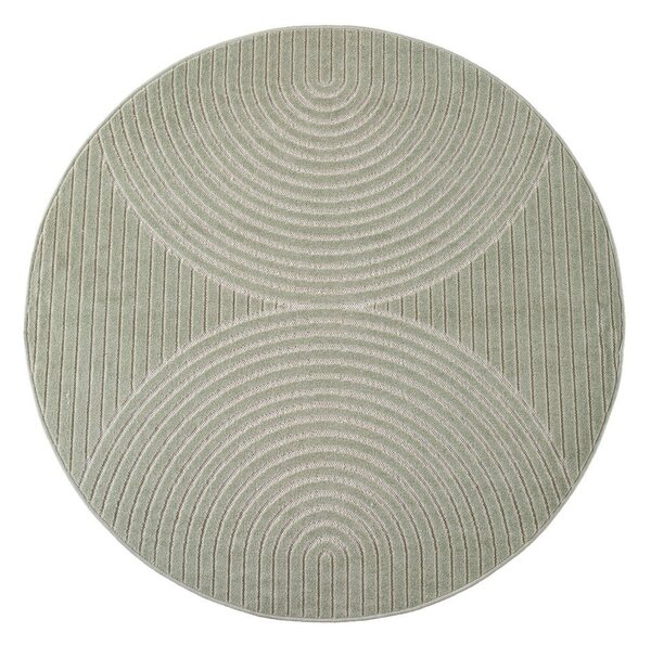 Zelena okrogla notranja in zunanja preproga ø 80 cm Nova 1201 – Ayyildiz Carpets