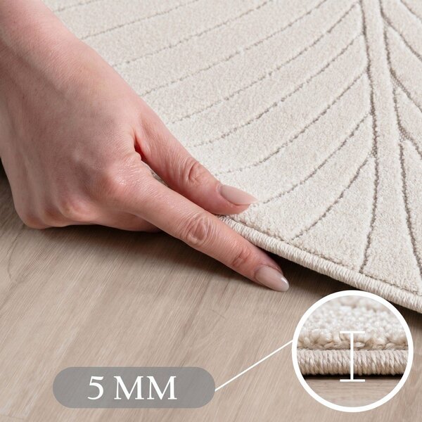 Kremno bela notranja in zunanja preproga 80x150 cm Nova 1204 – Ayyildiz Carpets