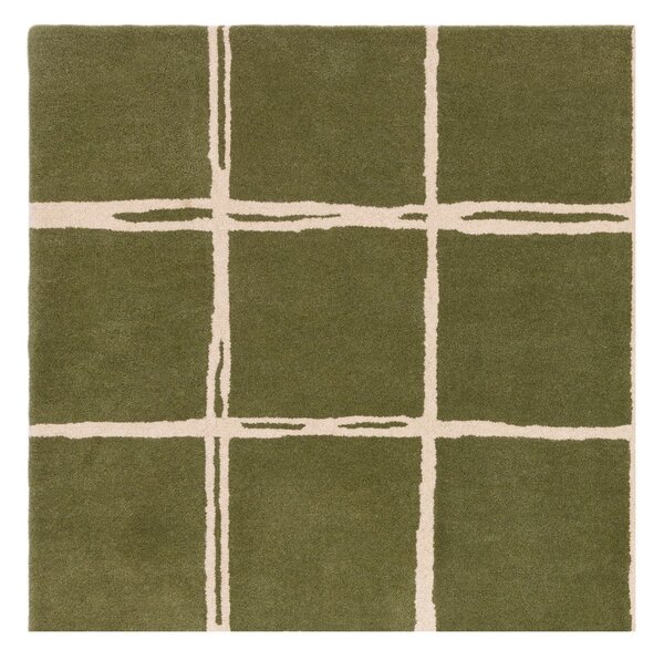Zelena ročno tkana volnena preproga 120x170 cm – Asiatic Carpets