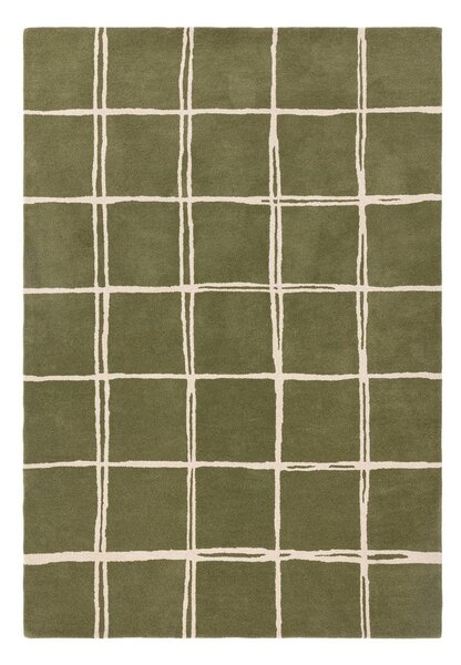 Zelena ročno tkana volnena preproga 120x170 cm – Asiatic Carpets