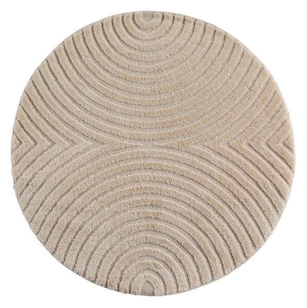 Bež okrogla preproga iz mešanice jute ø 120 cm Art 1122 – Ayyildiz Carpets